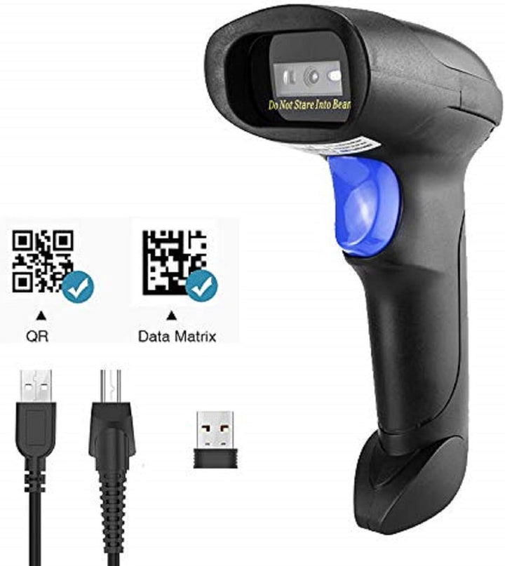 NetumScan Kabelloser 2D-Barcode-Scanner - Tragbarer Barcode-Leser/Scanner QR PDF417 DataMatrix Maxic