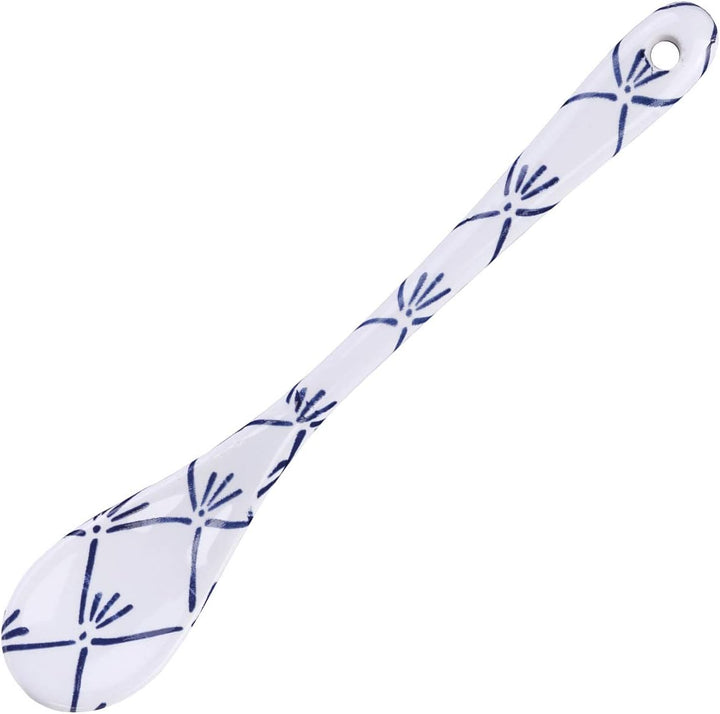 TOKYO design studio Flora Japonica 6-er Löffel-Set blau-weiss, 13 cm lang, asiatisches Porzellan, Ja