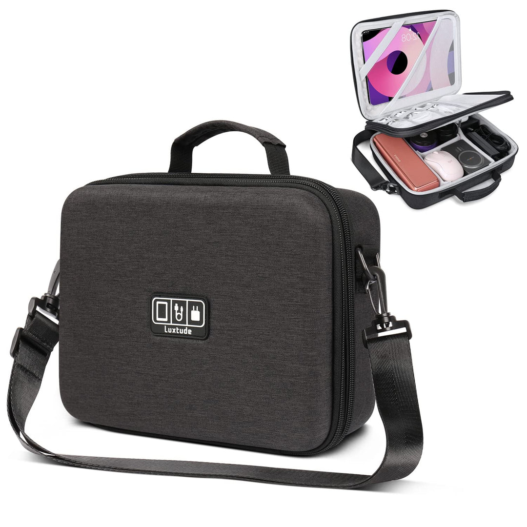 Luxtude Eva Kabeltasche Organizer, Gross Hartschale Elektronik Kabel Organizer Tasche Etui, Reise Ha