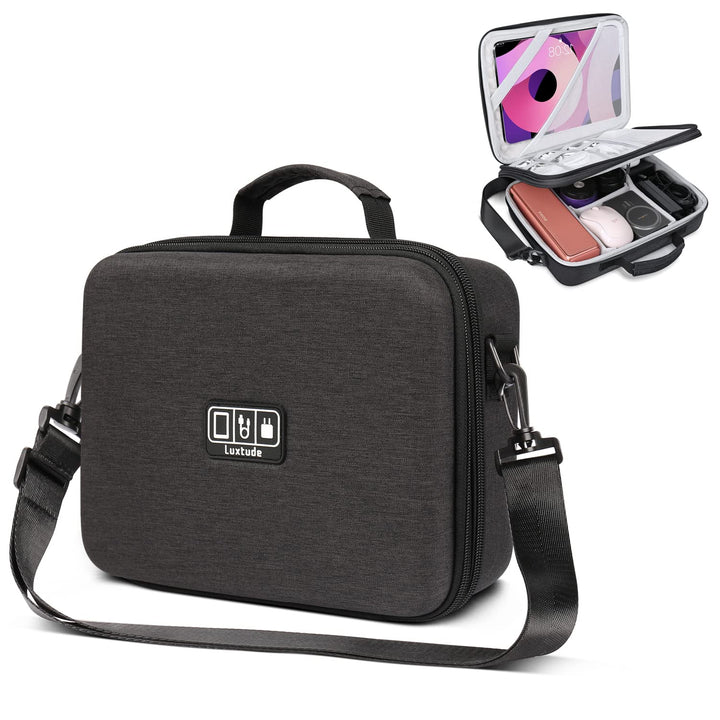 Luxtude Eva Kabeltasche Organizer, Gross Hartschale Elektronik Kabel Organizer Tasche Etui, Reise Ha
