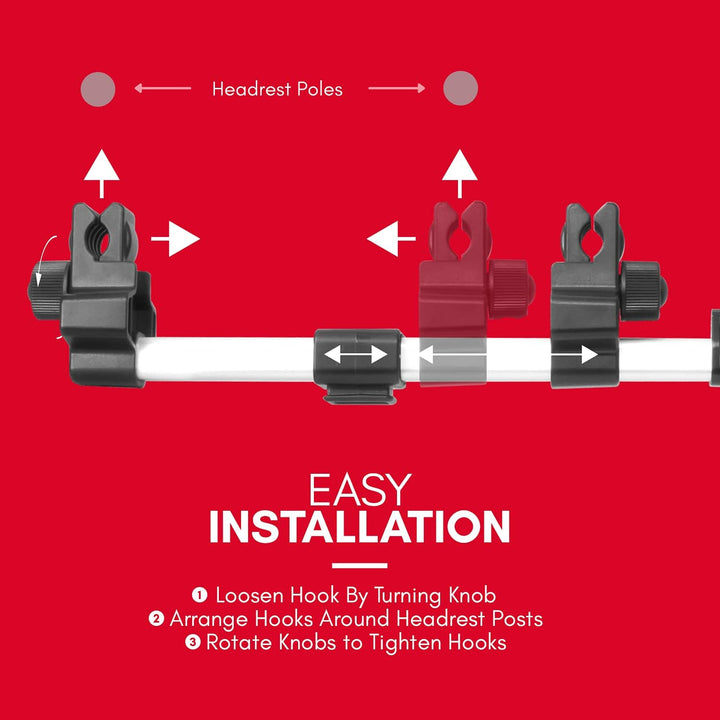 Macally Kfz-Kopfstützen-Halterung für iPad Pro/Air/Mini, Tablets, Nintendo Switch Silber, silber
