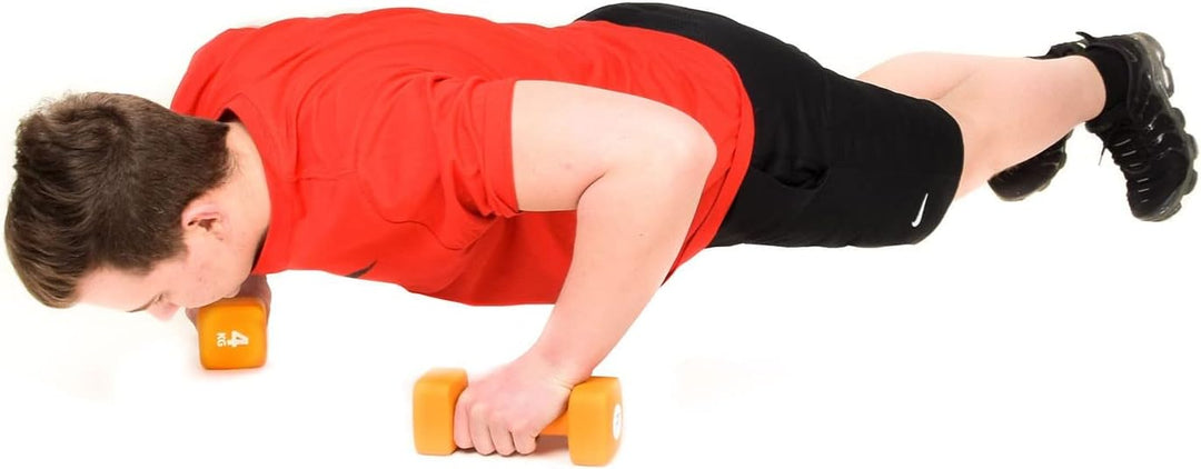 Pure2Improve 4 Neoprenhanteln 4.0 kg orange Krafttraining Ausdauer