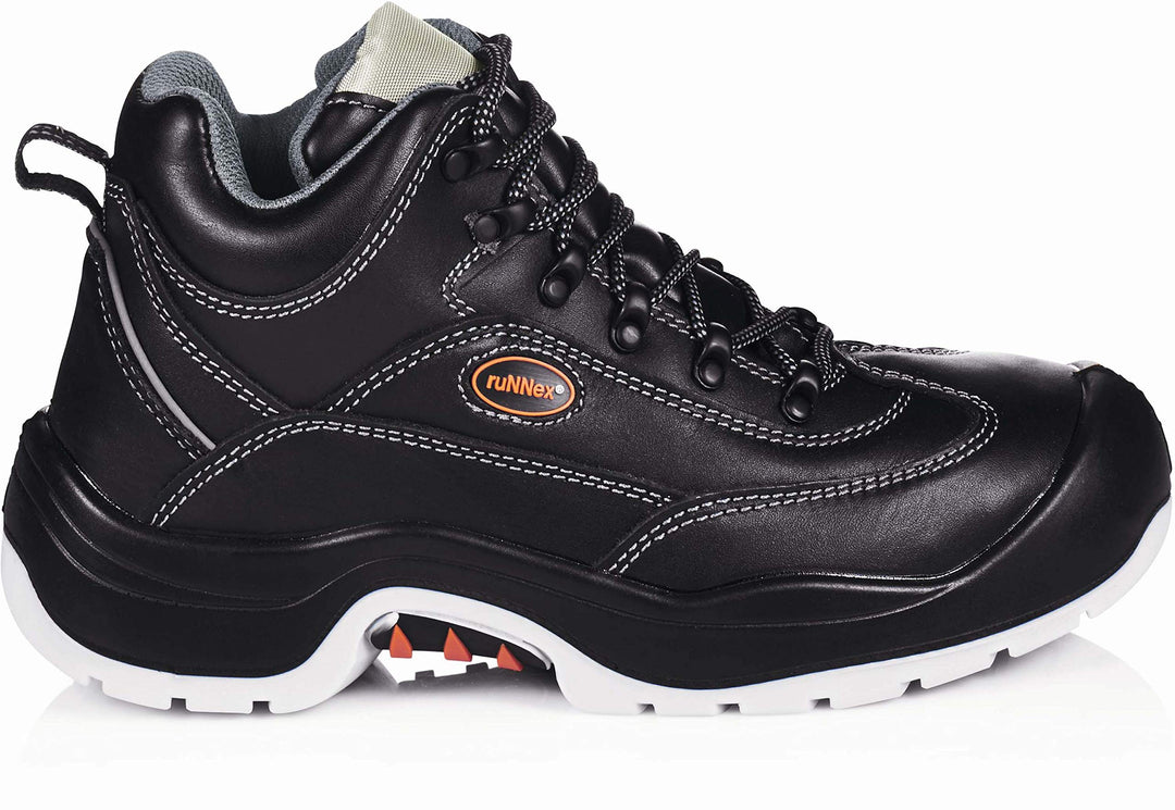 ruNNex Sicherheitshochschuhe S3 TeamStar Halbstiefel BGR 191, Grösse 38, schwarz, 5301, 38