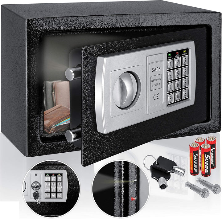 KESSER® Elektr. Tresor | 31x20x20cm | LED-Anzeige | Elektronischer Safe | Doppelbolzenverriegelung |