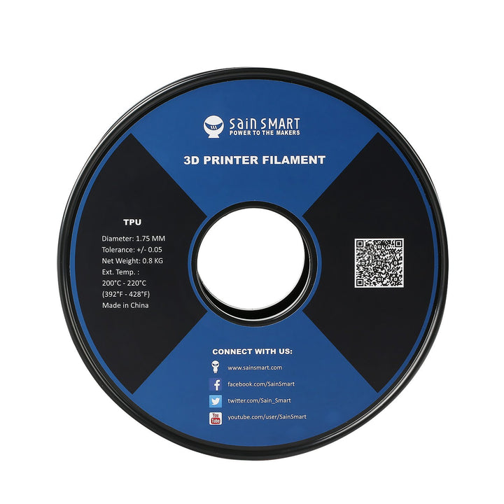 SainSmart TPU 3D-Drucker Filament, 1,75 mm, 0,8 kg, Rot, rot