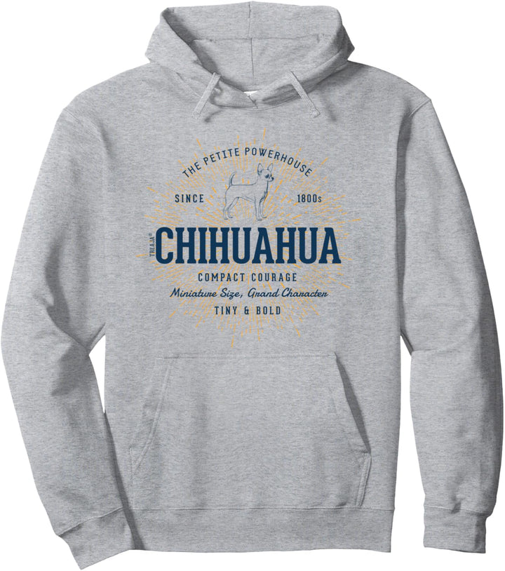 Retro-Stil Chihuahua Vintage Pullover Hoodie