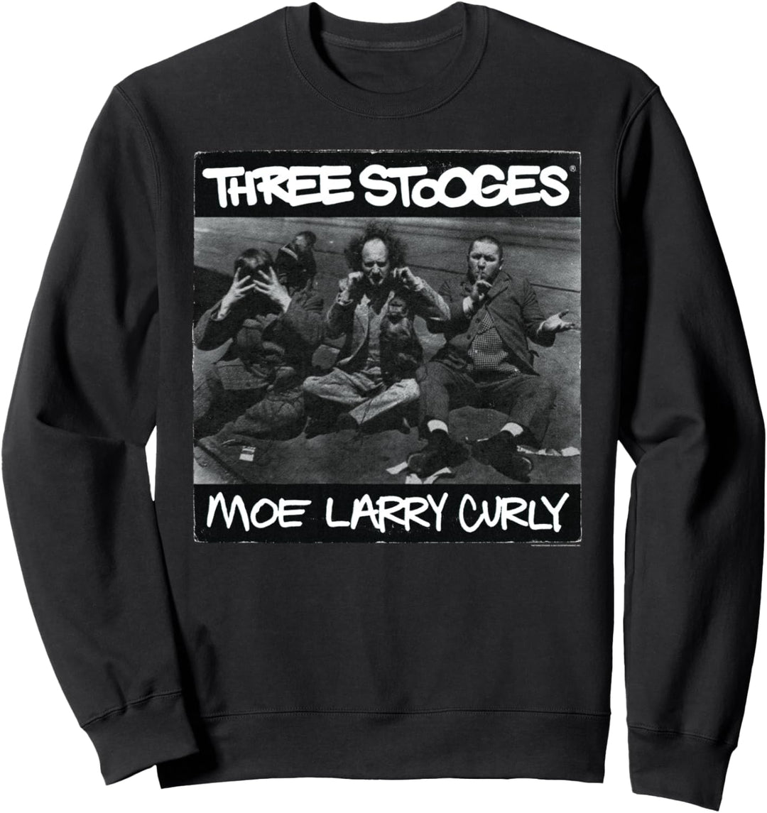 Three Stooges '90s Hip Hop Album Sweatshirt