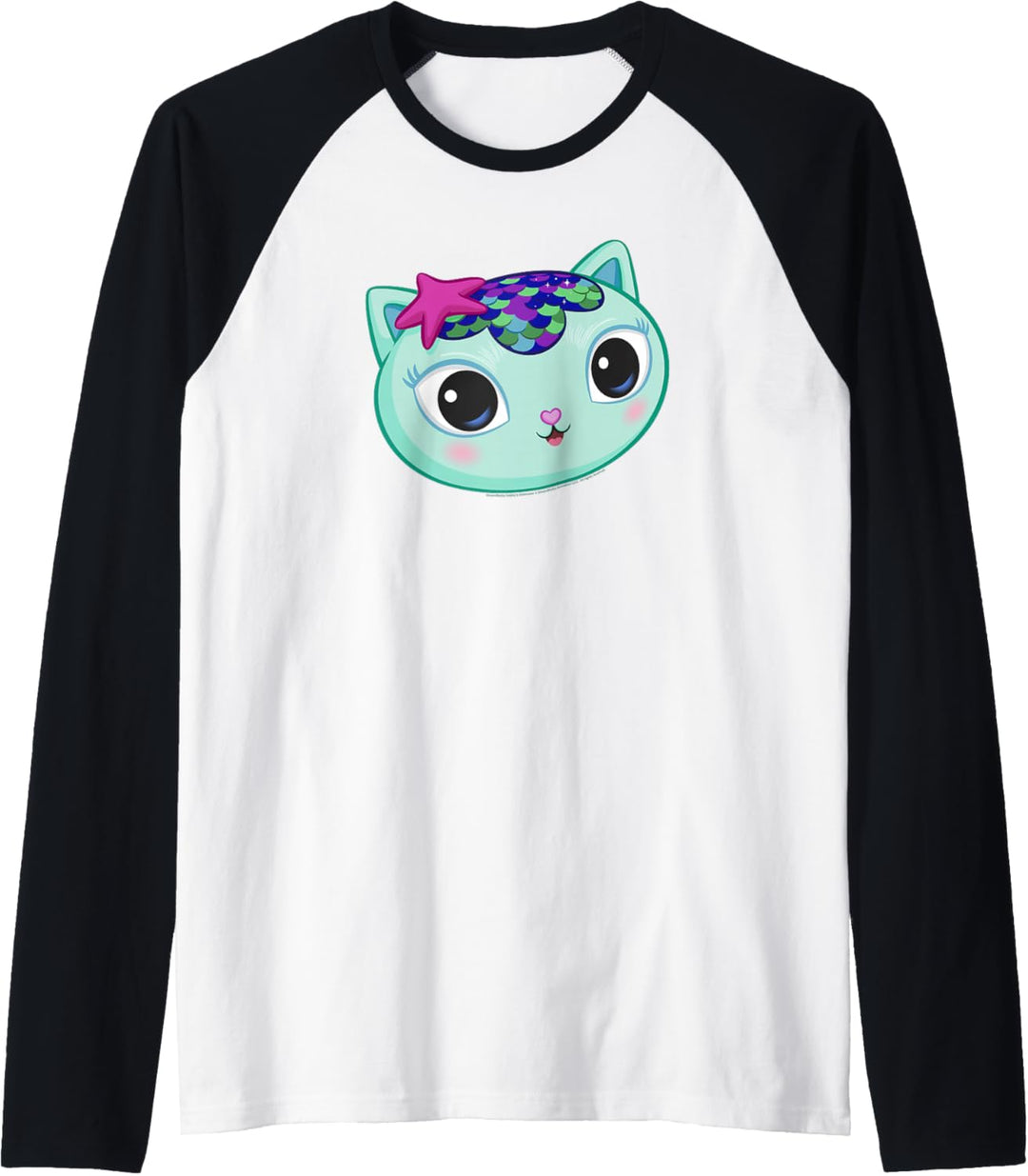 Gabby's Dollhouse Mercat Big Face Raglan