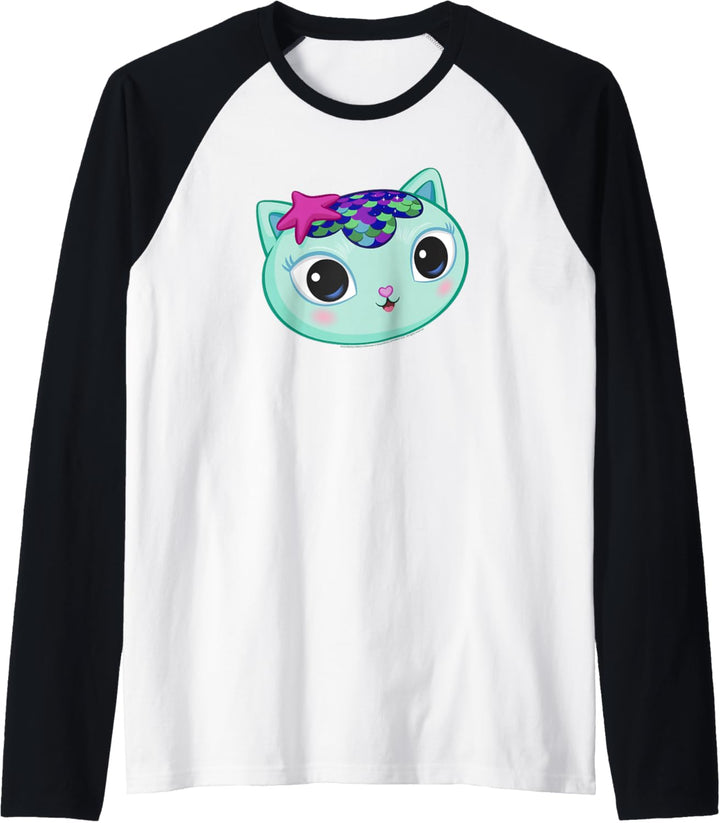 Gabby's Dollhouse Mercat Big Face Raglan
