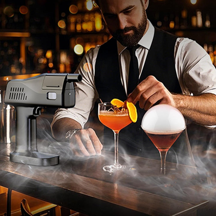 Whisky Rauch Set, EIN Tasten Bedienung, Handgerät, mit 1,4 Zoll Farbdisplay, für Barkeeper, Bar, Par