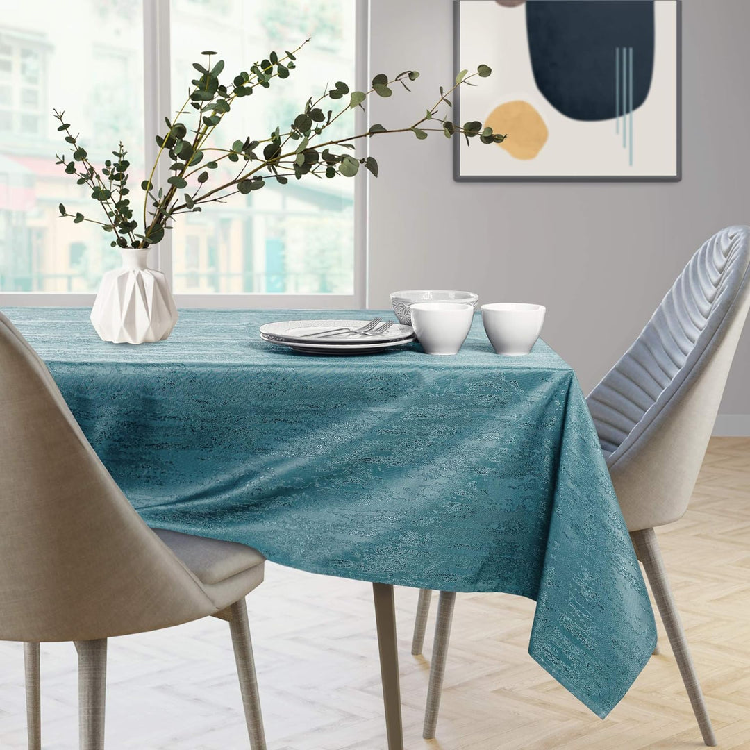 AmeliaHome Tischläufer Set 35x200 cm und 115x200 cm Lotuseffekt Wasserabweisend Schlangenhautmuster