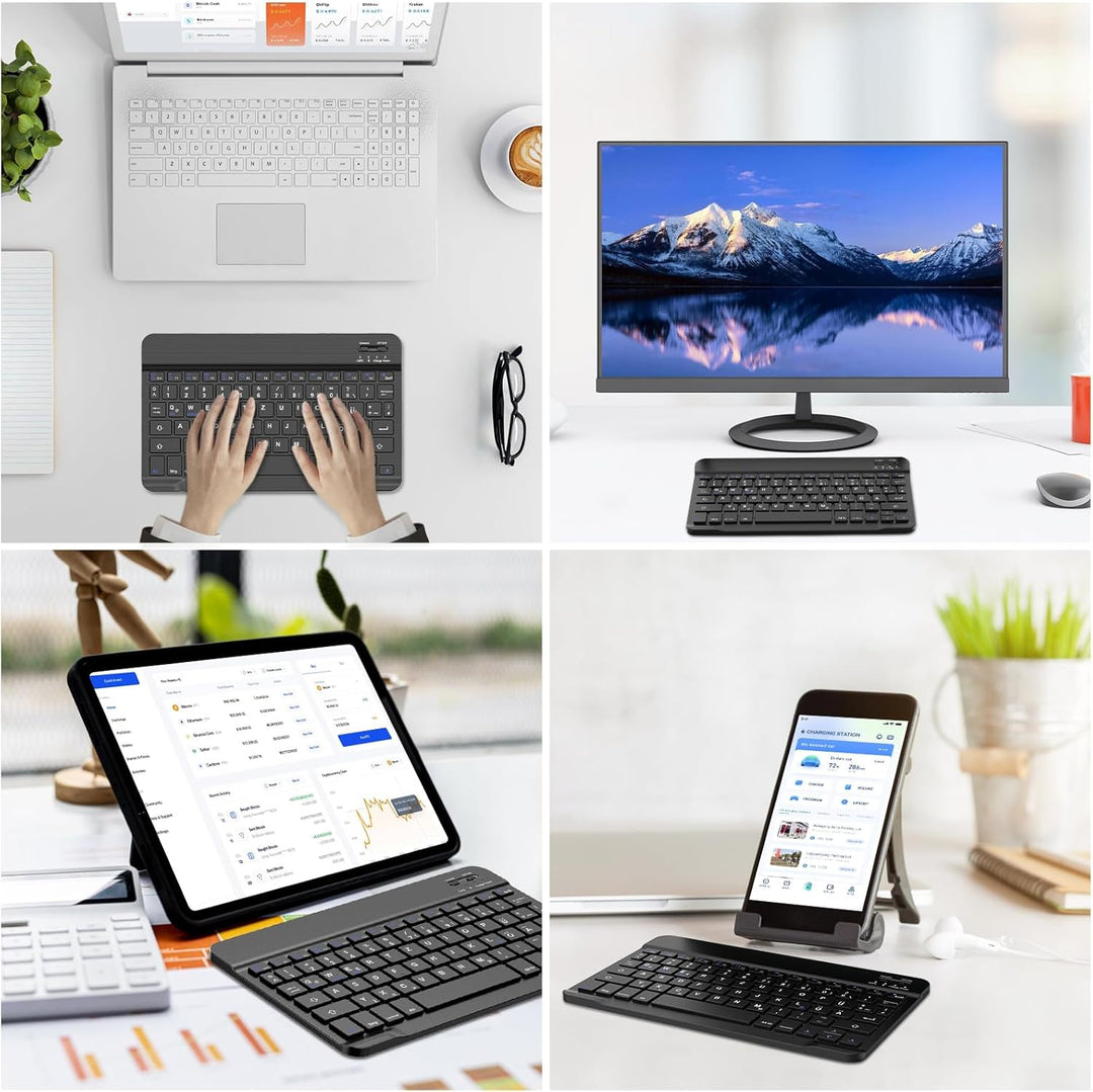 Tastatur Hülle für iPad Air 2019(3. Gen)，iPad 9.Gen,8.Gen, 7.Gen 2021/2020/2019 (10.2), iPad Pro 10,