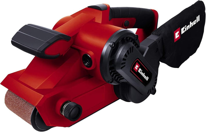 Einhell Bandschleifer TC-BS 8038 (800 W, präziser Bandlauf mit Feinjustierung, keramische Schutz-Ein