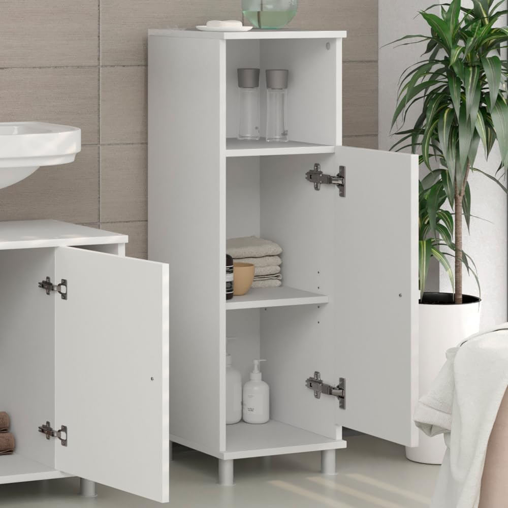 Vicco Midischrank Fynn, Weiss, 30 x 95 cm Weiss 95 x 30 cm, Weiss 95 x 30 cm