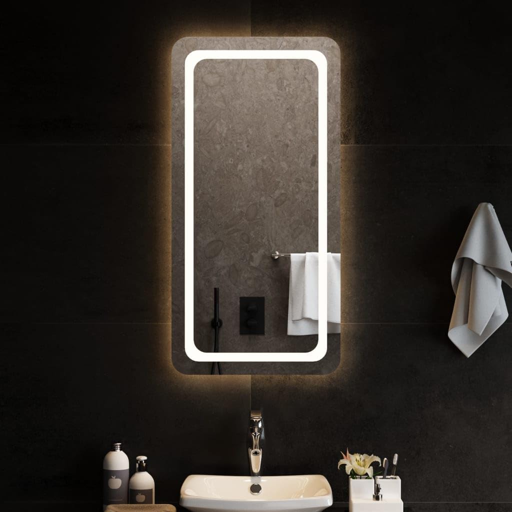 vidaXL LED Badspiegel Beleuchtung Wandspiegel Lichtspiegel Badezimmerspiegel Bad Spiegel Badezimmer