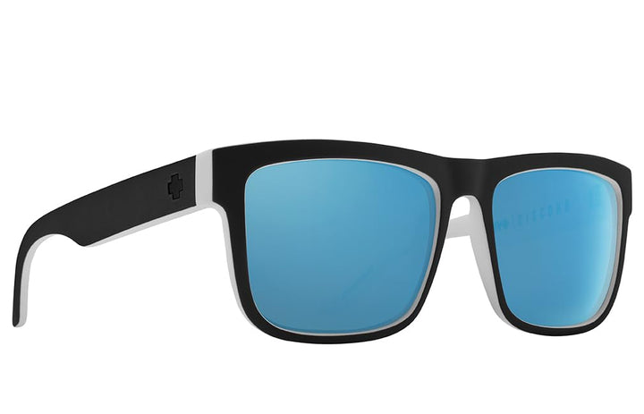 Spy Discord Sonnenbrille Polarisiert Whitewall - HD Plus Gray Green W/Light Blue Spectra Mirror