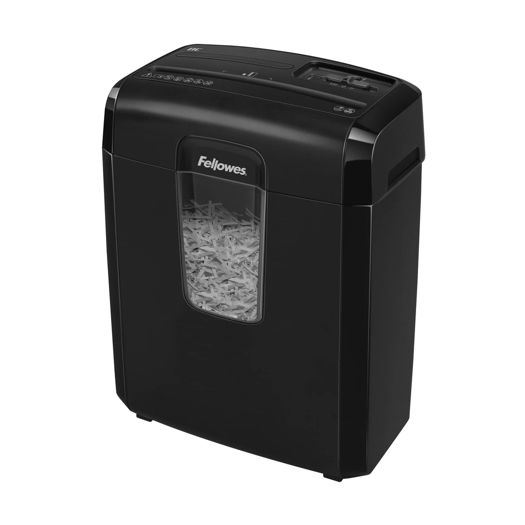 Fellowes Aktenvernichter 8 Blatt Partikelschnitt (P4), Papierschredder für Zuhause, Powershred 8C, S