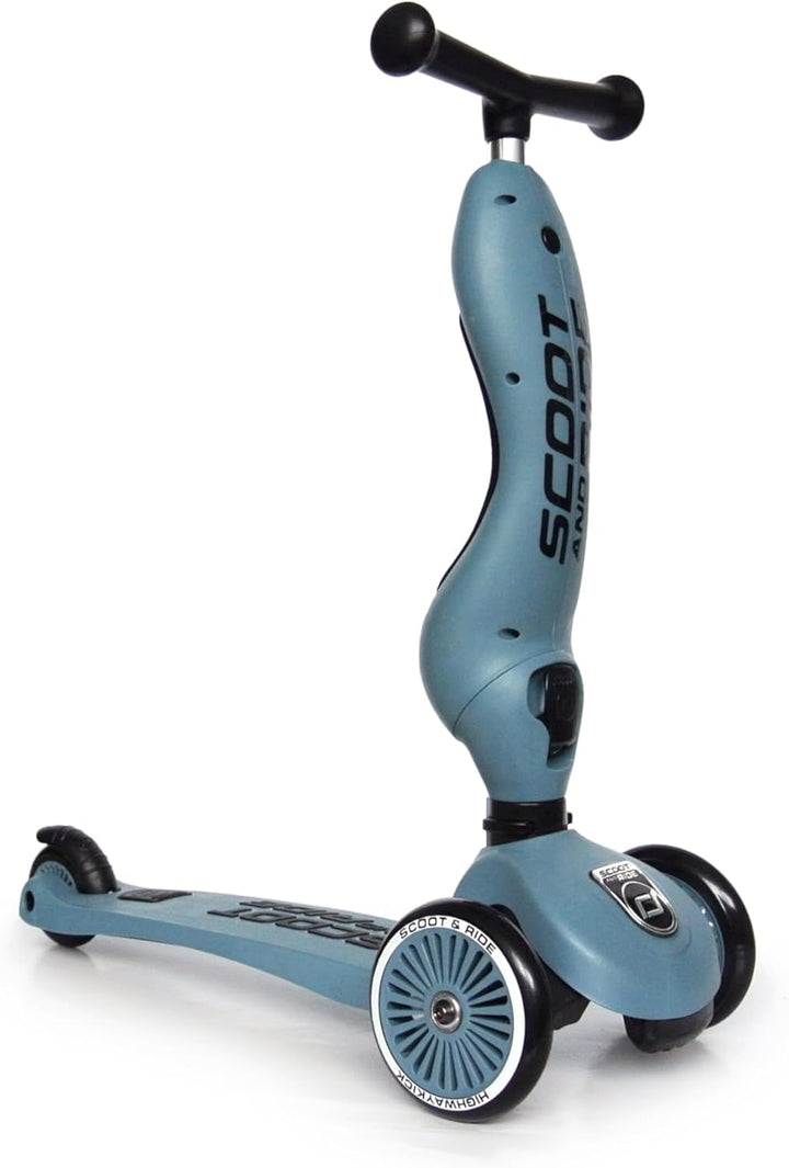 Scoot & Ride 3418 Highwaykick 1 - Steel - Scooter mit sitz Single, Single