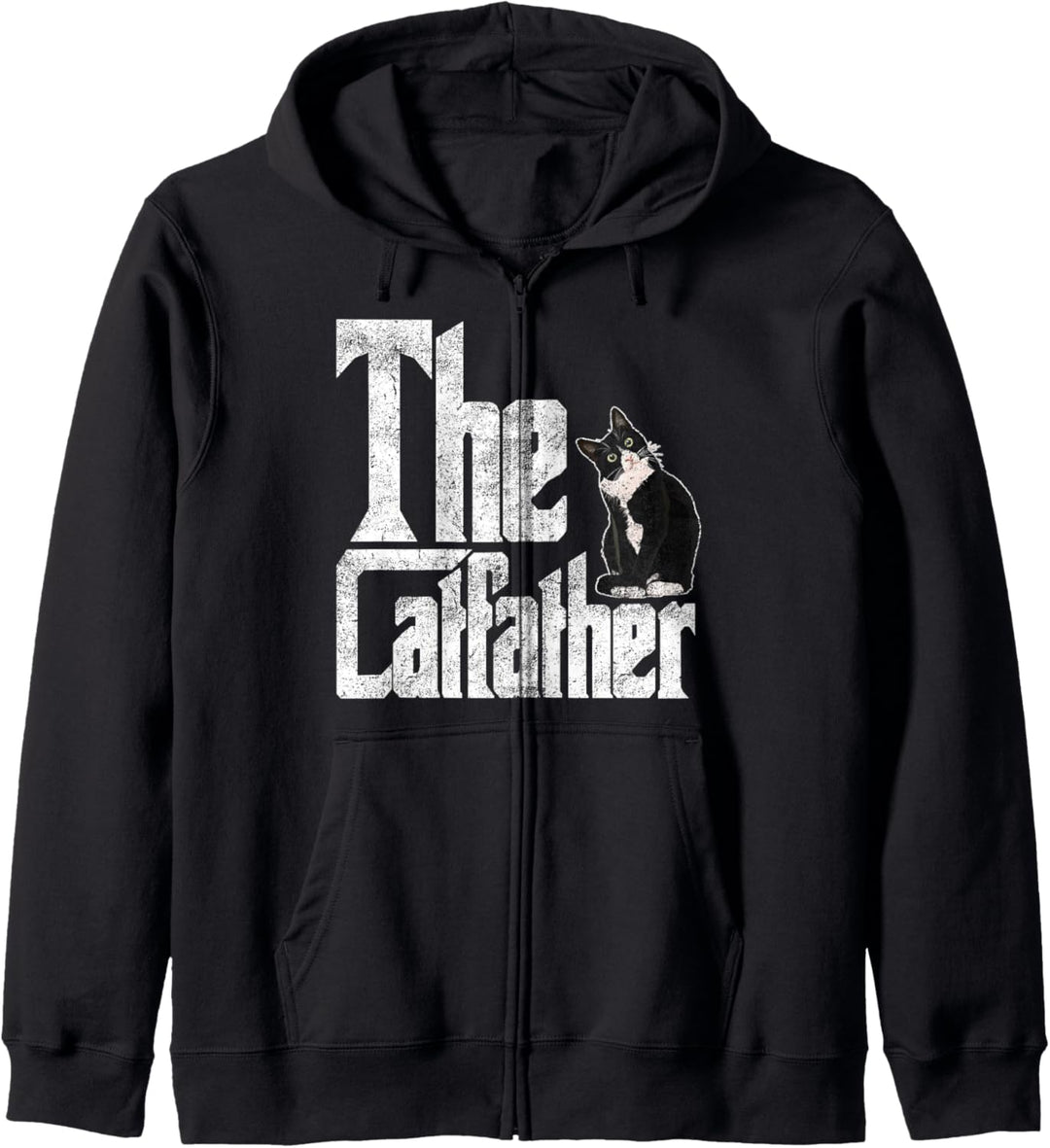 The Catfather Katze Cat Father Vater Katervater Geschenkidee Kapuzenjacke