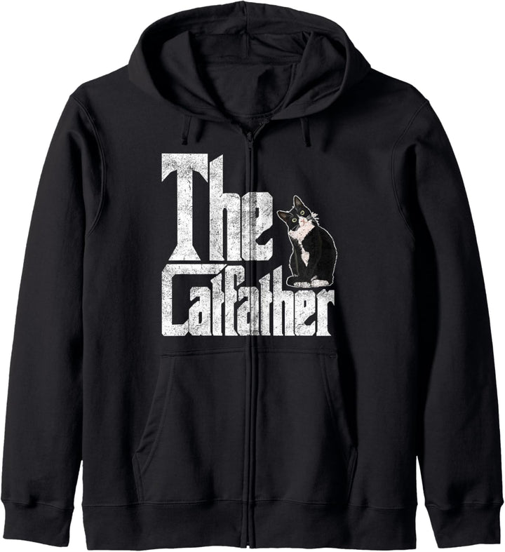 The Catfather Katze Cat Father Vater Katervater Geschenkidee Kapuzenjacke