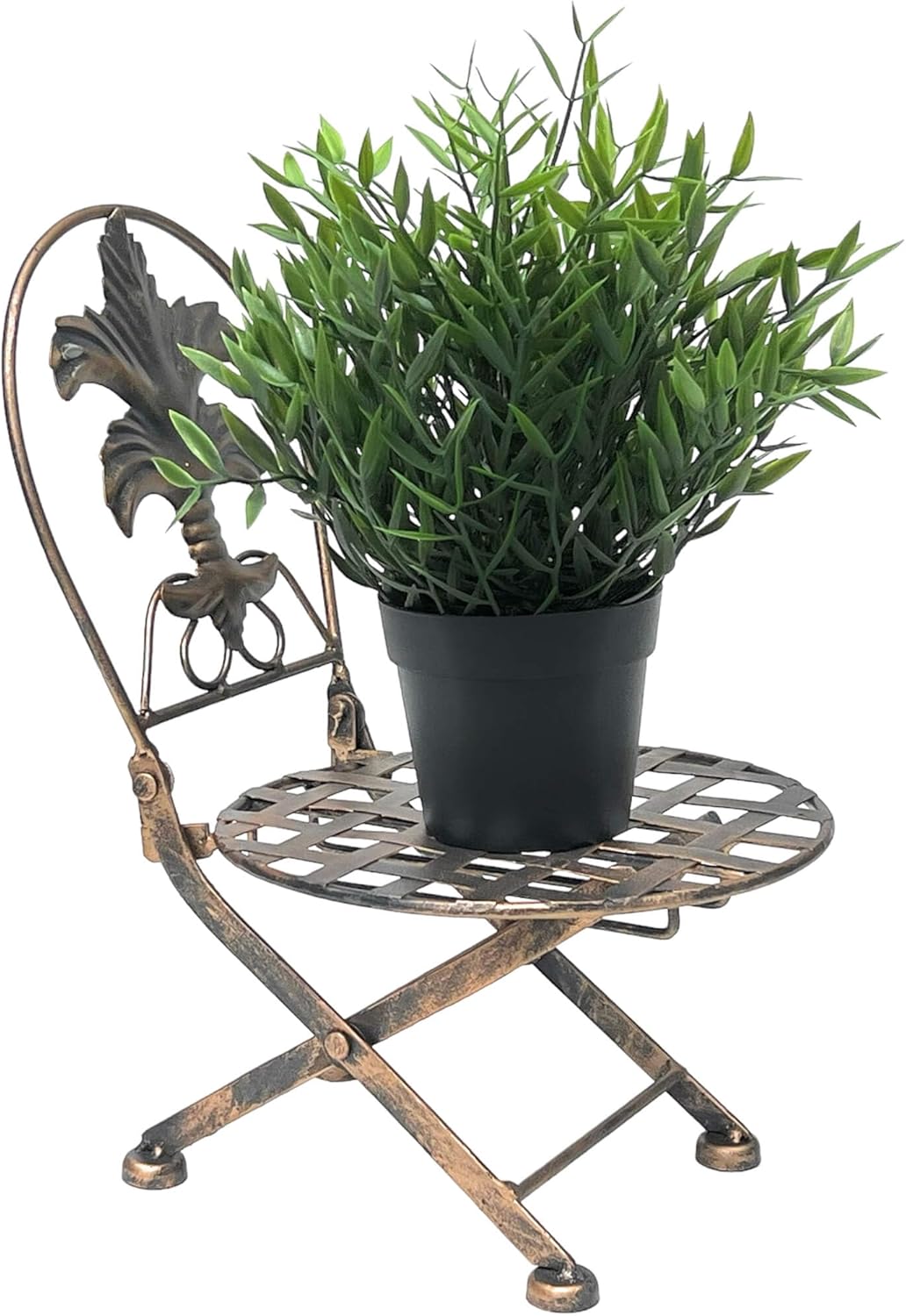DanDiBo Blumenhocker Stuhl klappbar Metall Blumenständer Pflanzenständer 32 cm Puppenstuhl
