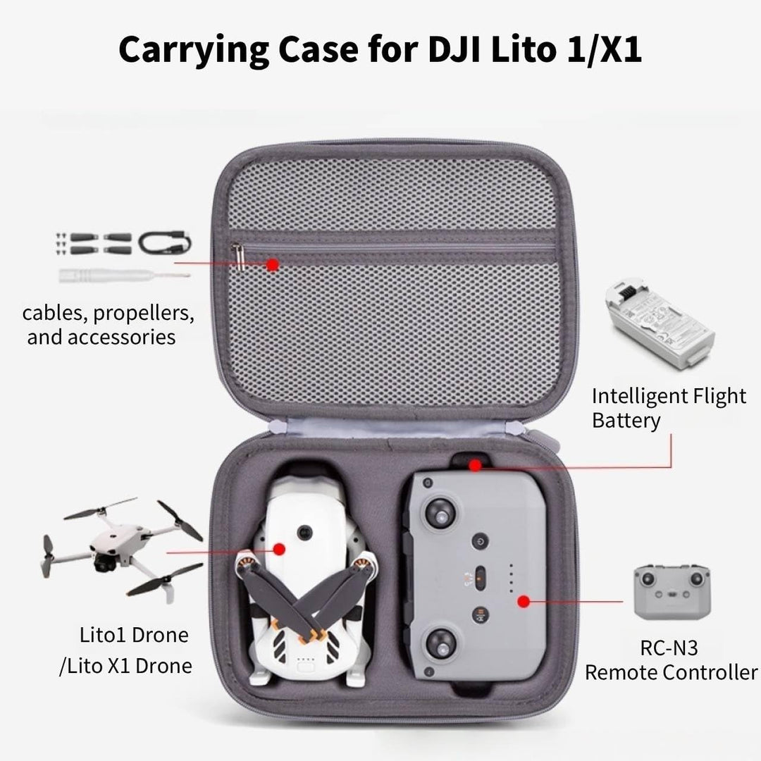 Lito 1/X1 Hülle, Tragetasche für DJI Lito 1/Lito X1 Kombi-Zubehör, tragbare Aufbewahrungstasche, Rei