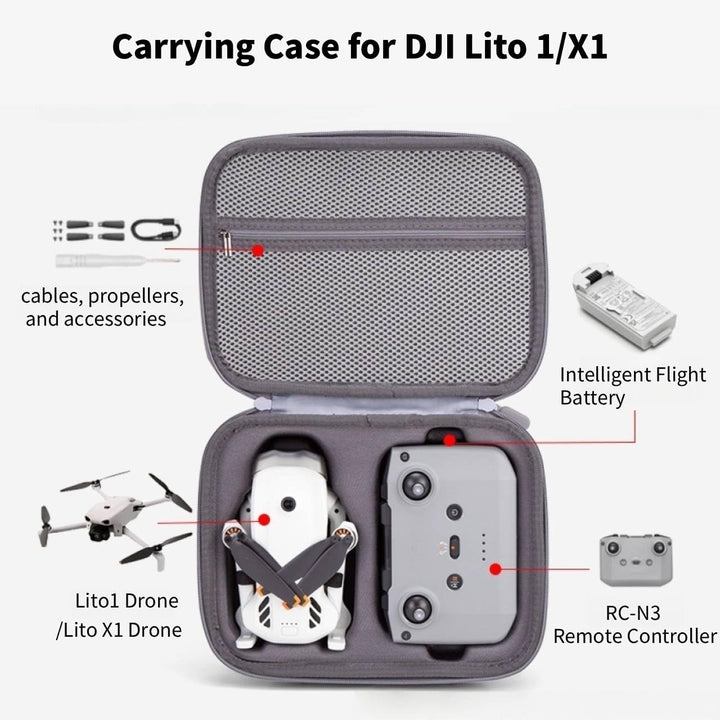 Lito 1/X1 Hülle, Tragetasche für DJI Lito 1/Lito X1 Kombi-Zubehör, tragbare Aufbewahrungstasche, Rei