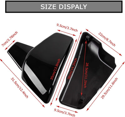 Batterie-Seitenverkleidungsabdeckungen für VLX 600 1999-2008 und für VT 600C CD Shadow VLX Deluxe 19