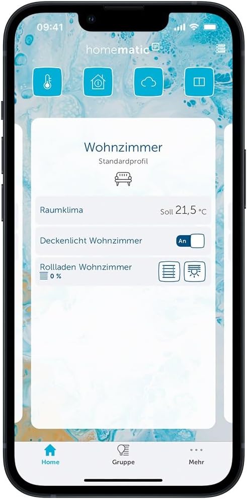 Homematic IP KABELGEBUNDENE Fussbodenheizungssteuerung zur Einzelraumregelung in 4 Räumen für 4 Räum