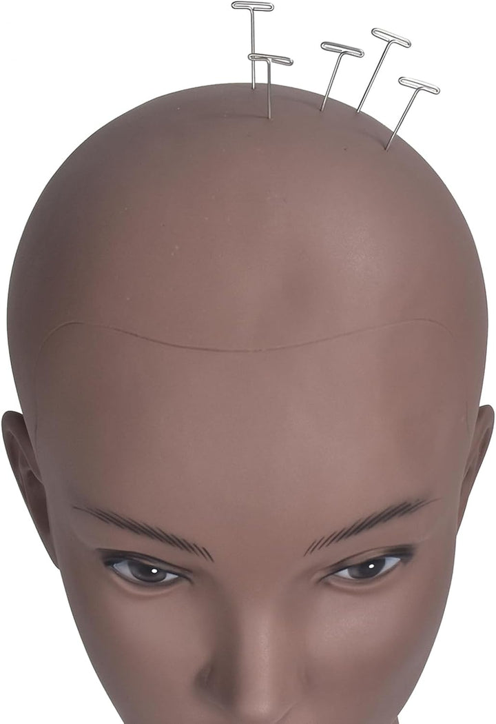 Schaufensterpuppe Kopf Glatze Afro Weibliche Kosmetologie Manikin Kopf für Perücken Machen Perücke D