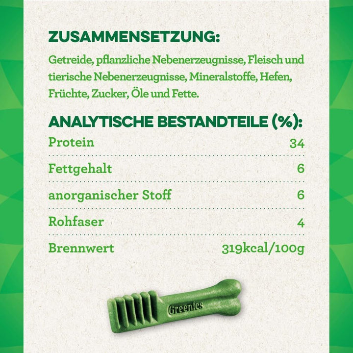 Greenies The Smart Dental Treat 24 Chews, Daily Original Large Dog Treats, 6er Pack (4 x 170 g)