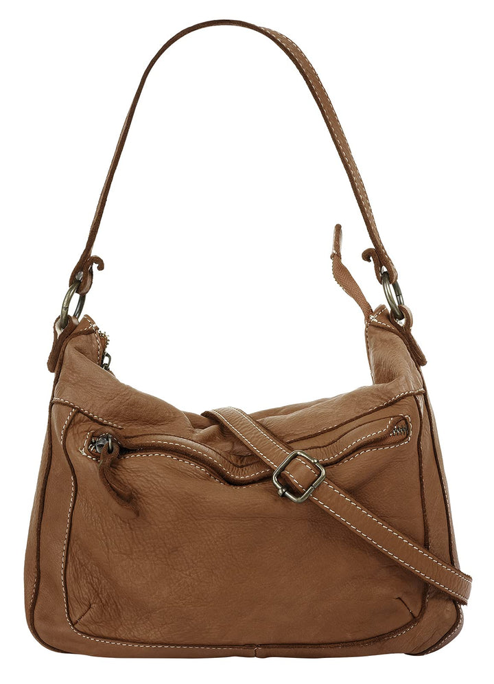 Cluty Shopper Echt Leder Damen - 021137 Cognac, Cognac