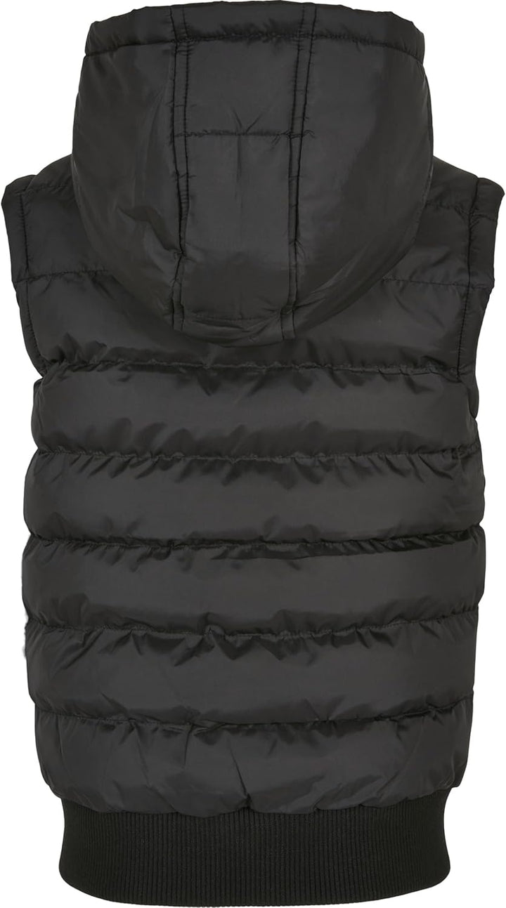 Urban Classics Jungen Weste 122-128 black/black, 122-128 black/black