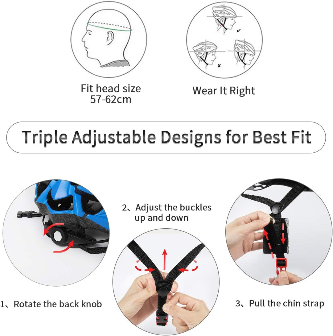 ioutdoor Premium Fahrradhelm, CE CPSC Zertifikat, Radhelm mit Abnehmbarer Sonnenblende und Insektenn