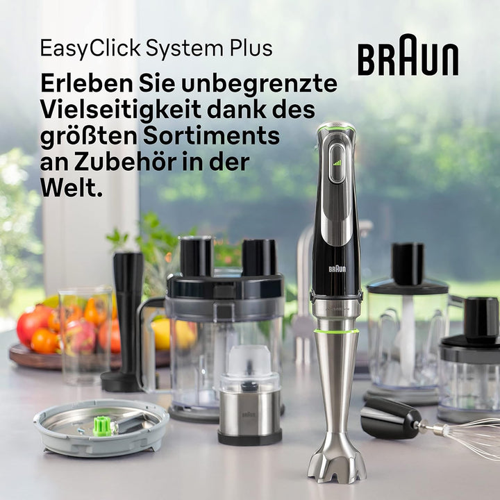 Braun MultiQuick 9 MQ 9187XLI Stabmixer – Pürierstab mit Active PowerDrive Technologie und 5 Zubehör