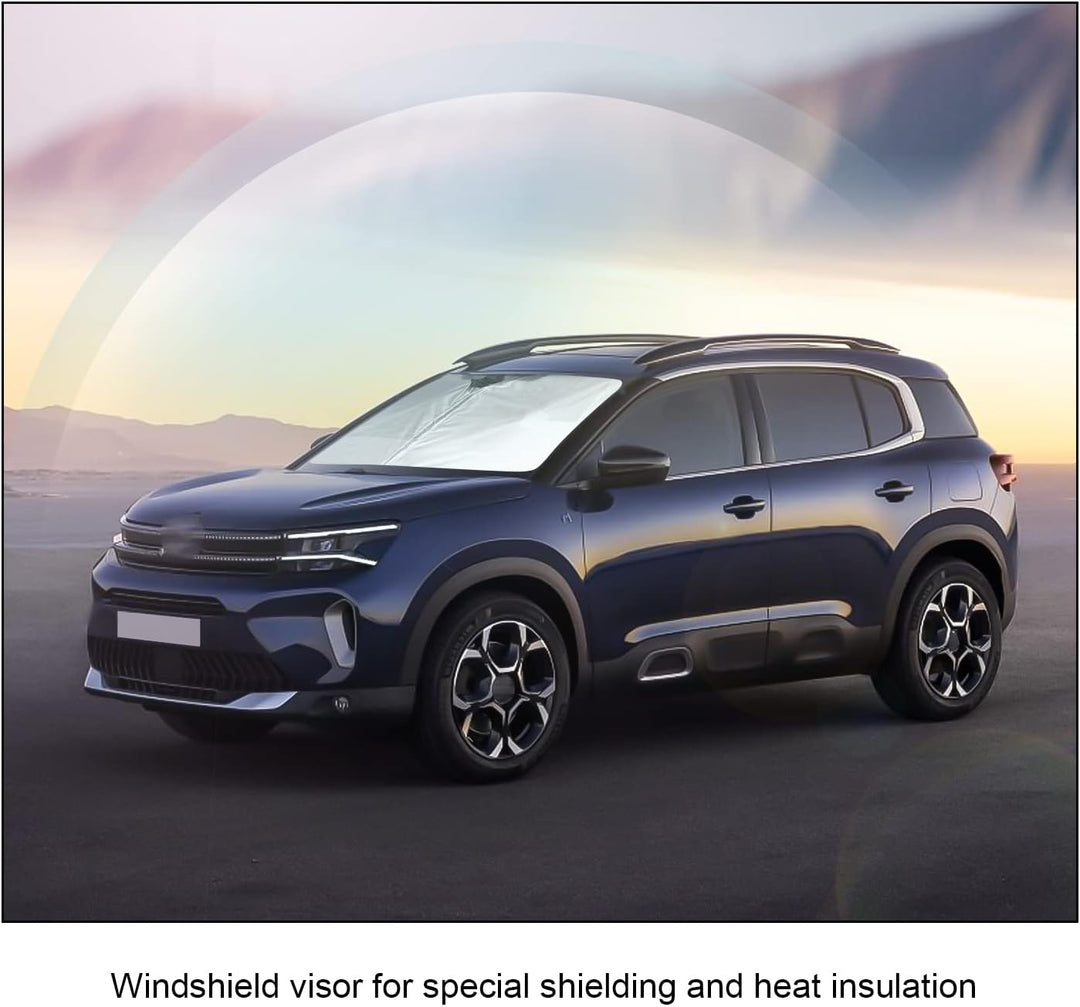 BIXUAN Sonnenschutz kompatibel mit Citroen C5 Aircross SUV 2018-2023 Windschutzscheibe für das Auto