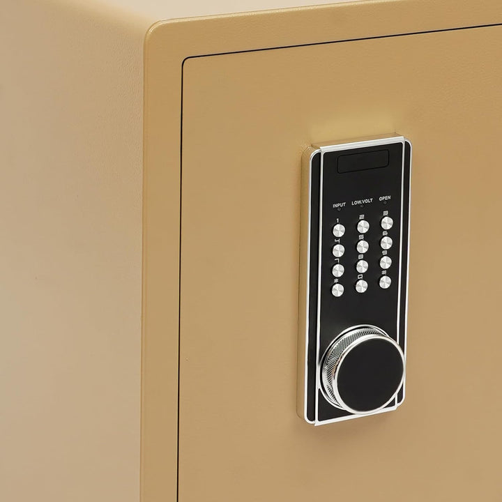 Tresor für Zuhause mit Passwort &amp; 2 Notschlüsseln, Feuerschutz 1700°F/1h, 82 mm dicke Tür mit 5 Bolz