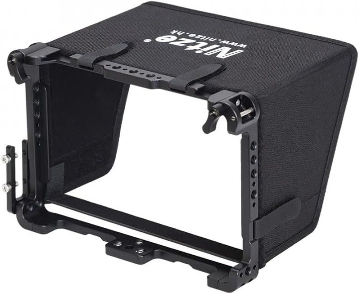 Nitze 17,8 cm (7 Zoll) Feldmonitorkäfig mit Sonnenblende und Kabelklemme, kompatibel mit Feelworld F