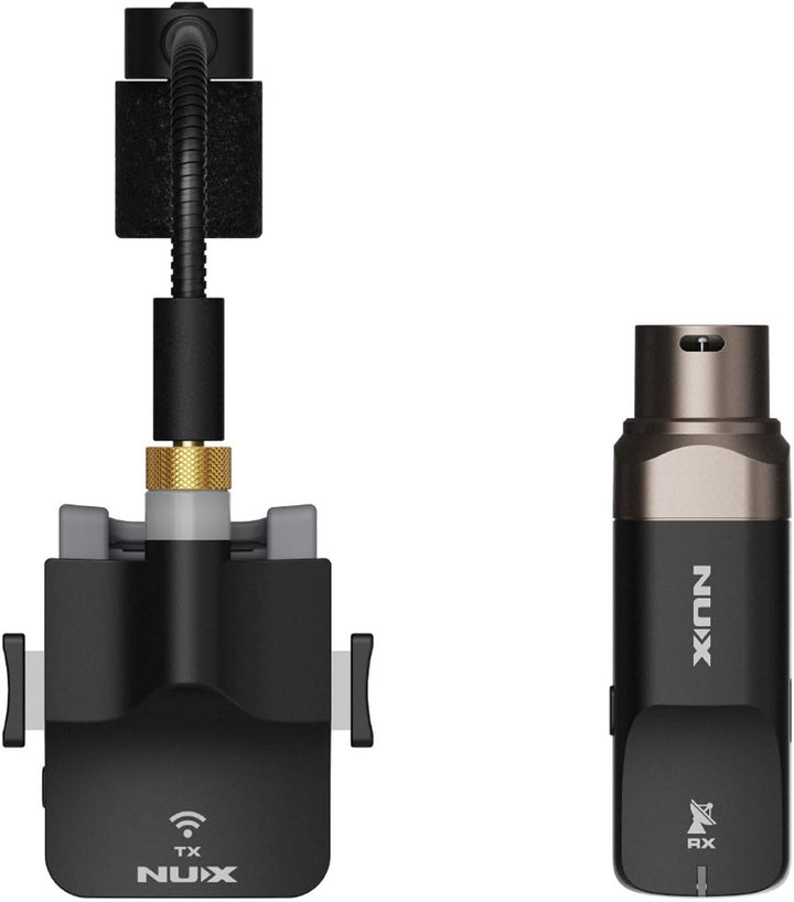 Nux B6 Drahtloses Saxophon Mikrofon System Wireless + keepdrum Poliertuch