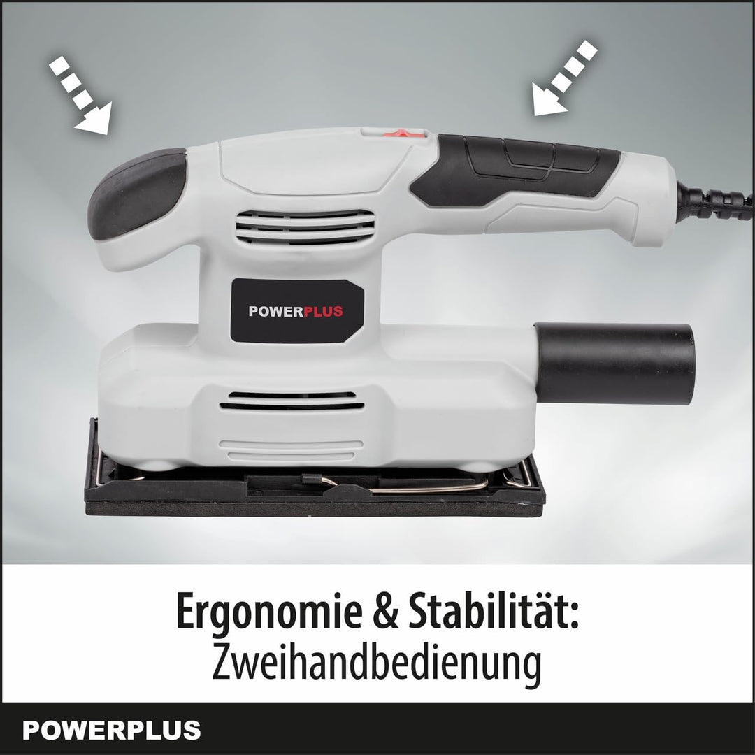 Powerplus Elektro-Schwingschleifer POWC40100 - Schleifmaschine 150W - Schleifpapier 185 x 90 mm - 24