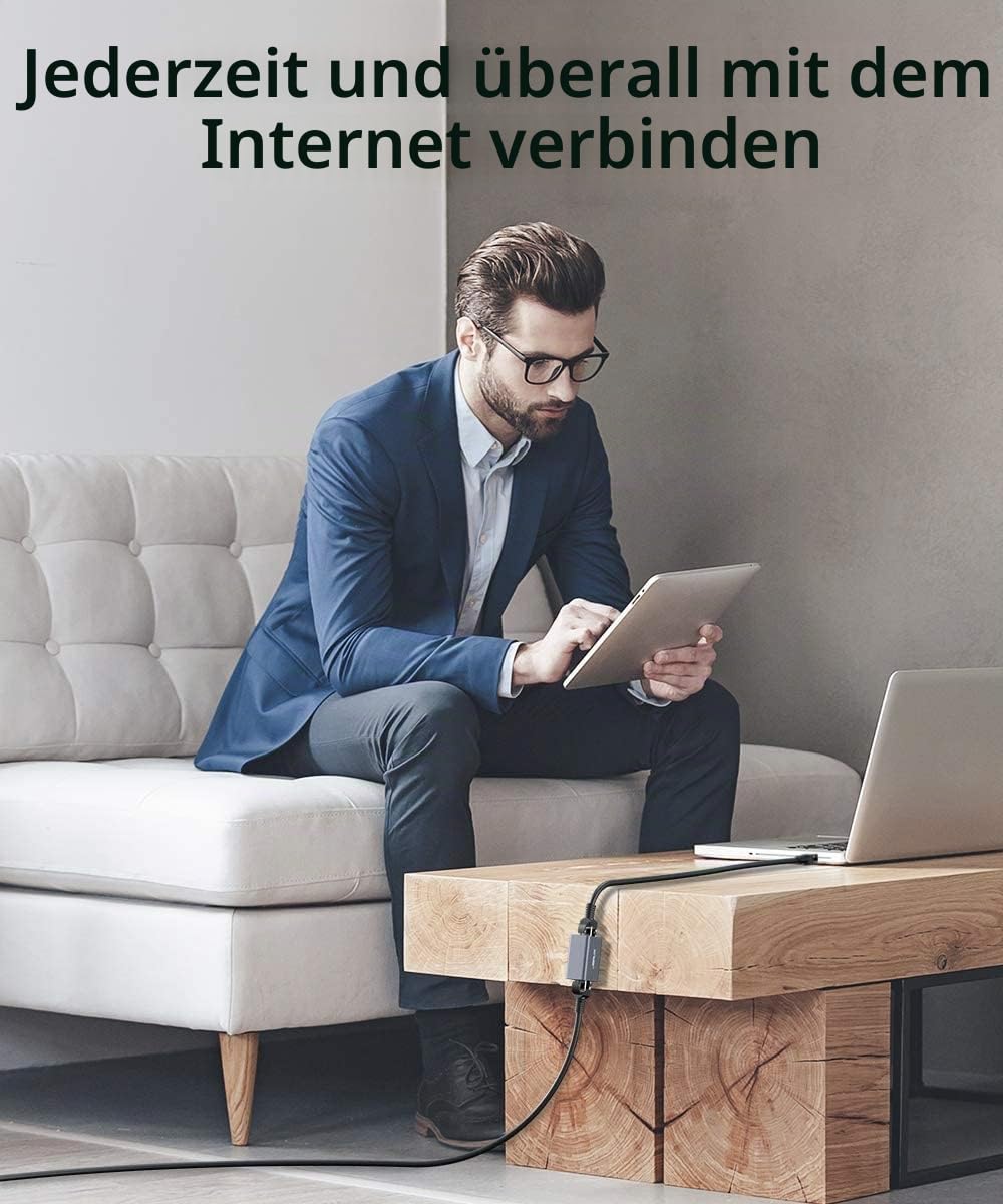 JSAUX RJ45 LAN Kupplung Ethernet Kabel Verbinder [5 Stück] Ethernet Koppler LAN Adapter für LAN Kabe
