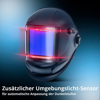 STAHLWERK Automatik-Schweisshelm TITAN 3-in-1 Schweisserhelm | Schweissermaske mit True-Colour-Echtf