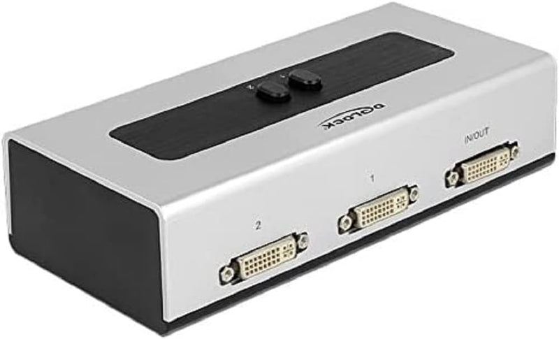 DeLOCK Switch 2-port DVI manuell bidirektional Single, Single