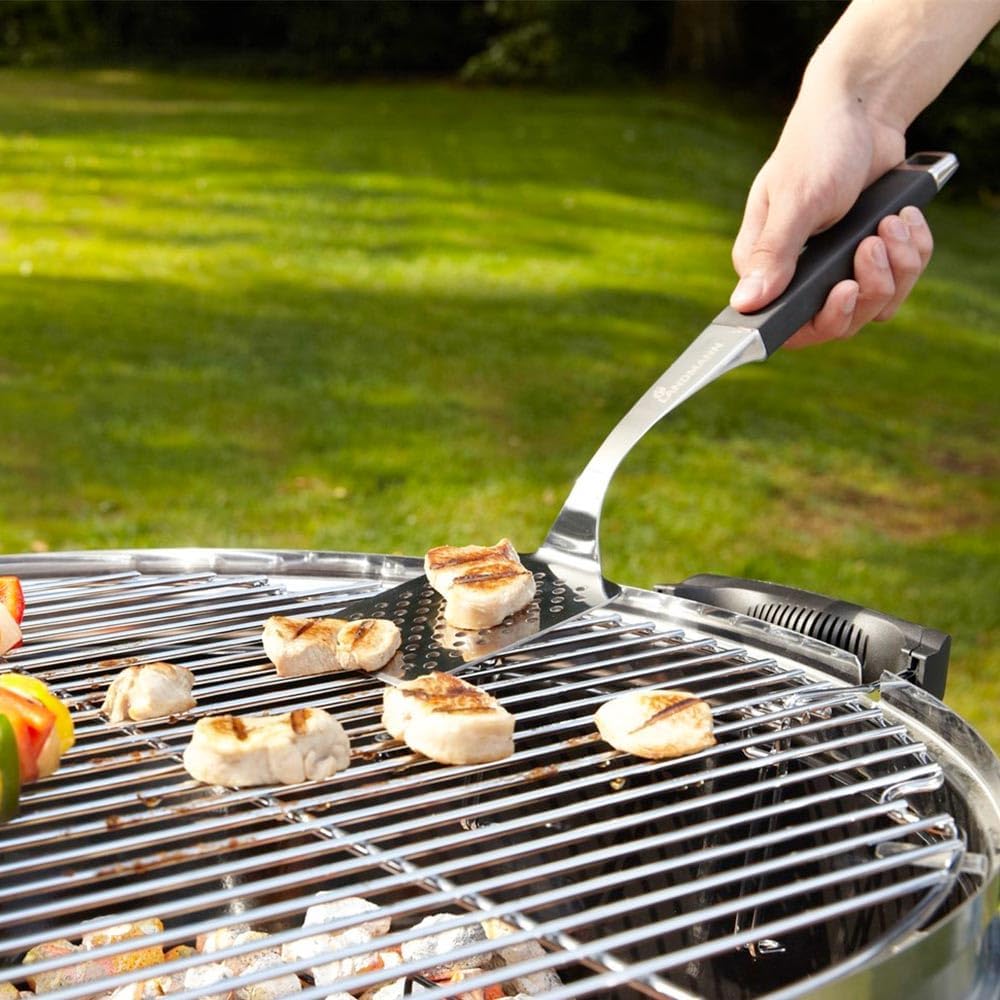 LANDMANN Grillwender | Ideal für grosses Grillgut geeignet | Ergonomisch optimierte Formgebung | Gum
