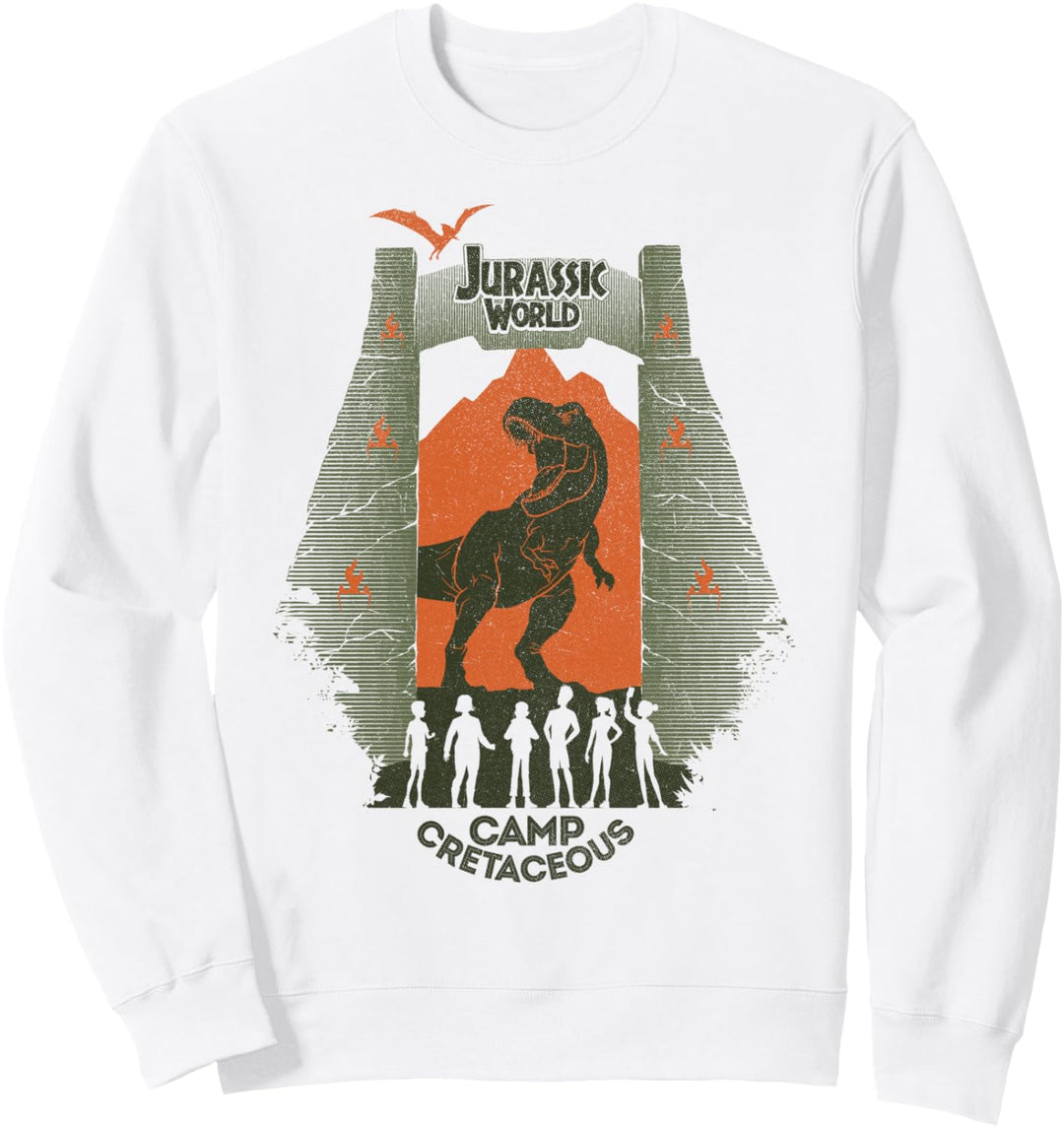 Jurassic World: Camp Cretaceous Park Gate Silhouette Sweatshirt