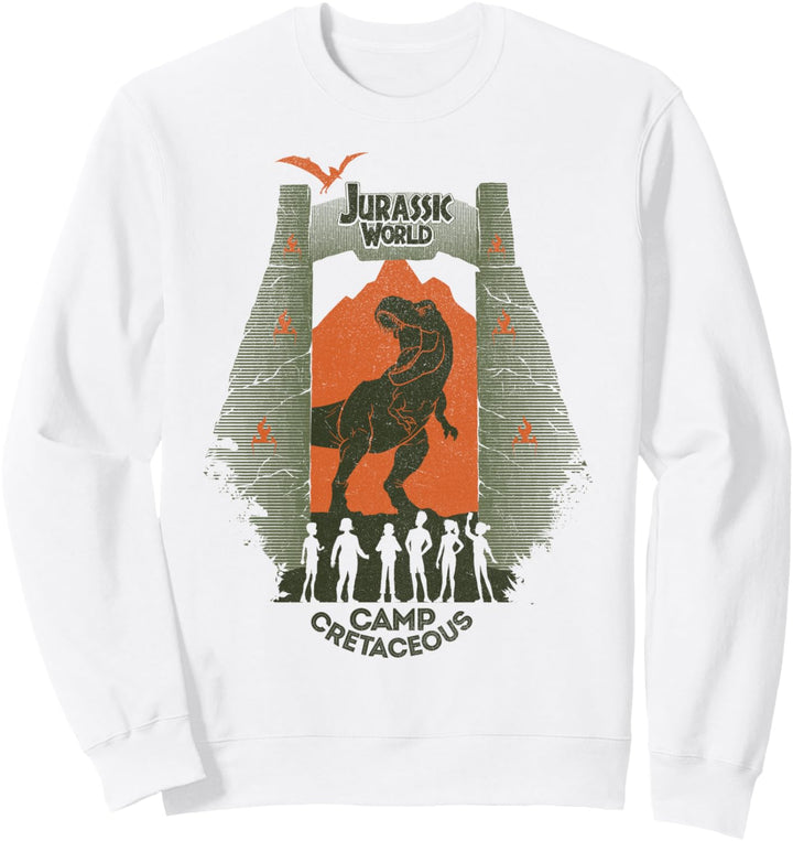 Jurassic World: Camp Cretaceous Park Gate Silhouette Sweatshirt