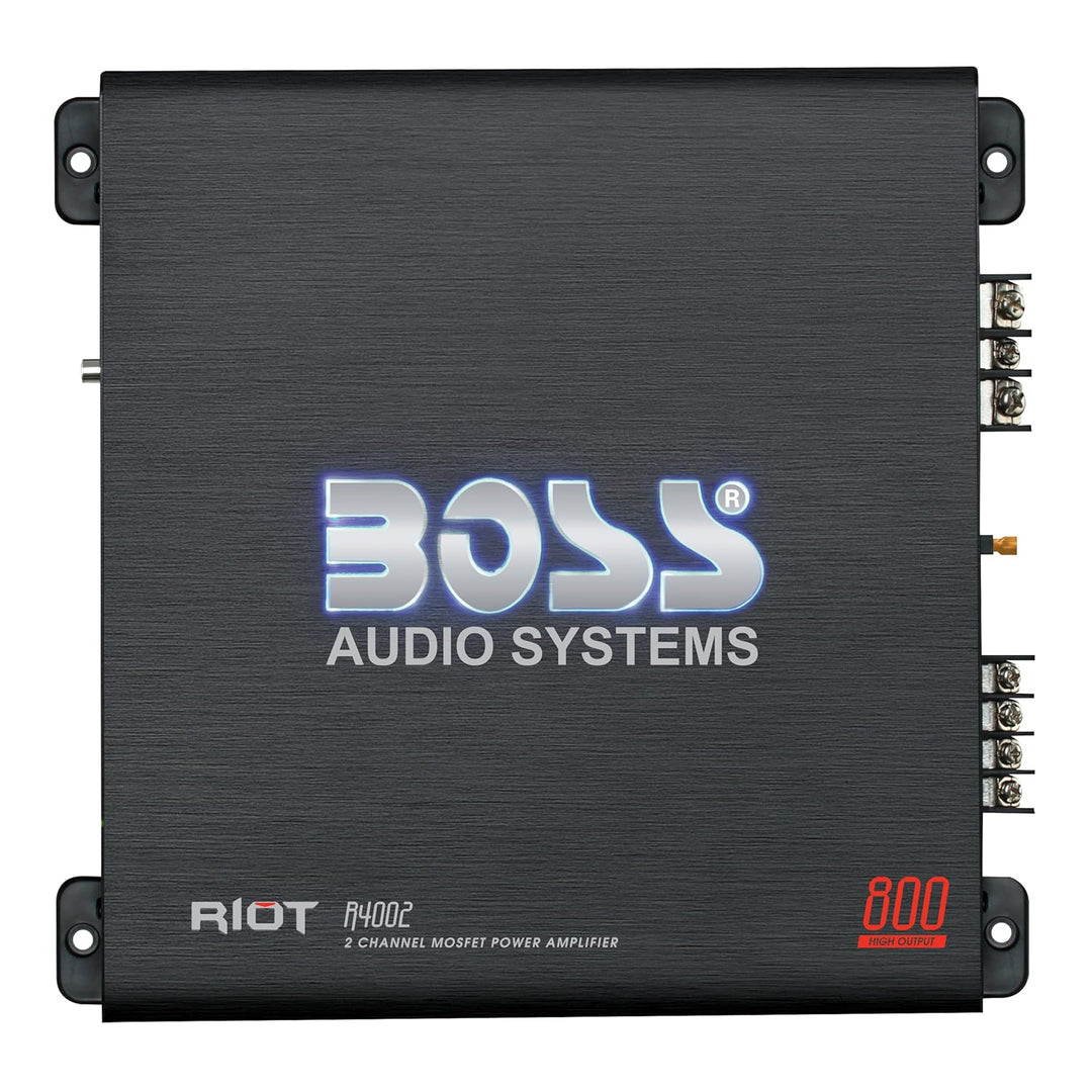 BOSS Audio Systems R4002 Subwoofer schwarz 800 W, 2 Kanäle, 800 W, 2 Kanäle
