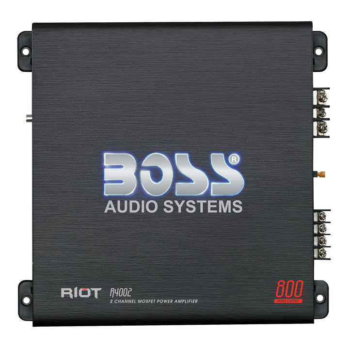BOSS Audio Systems R4002 Subwoofer schwarz 800 W, 2 Kanäle, 800 W, 2 Kanäle