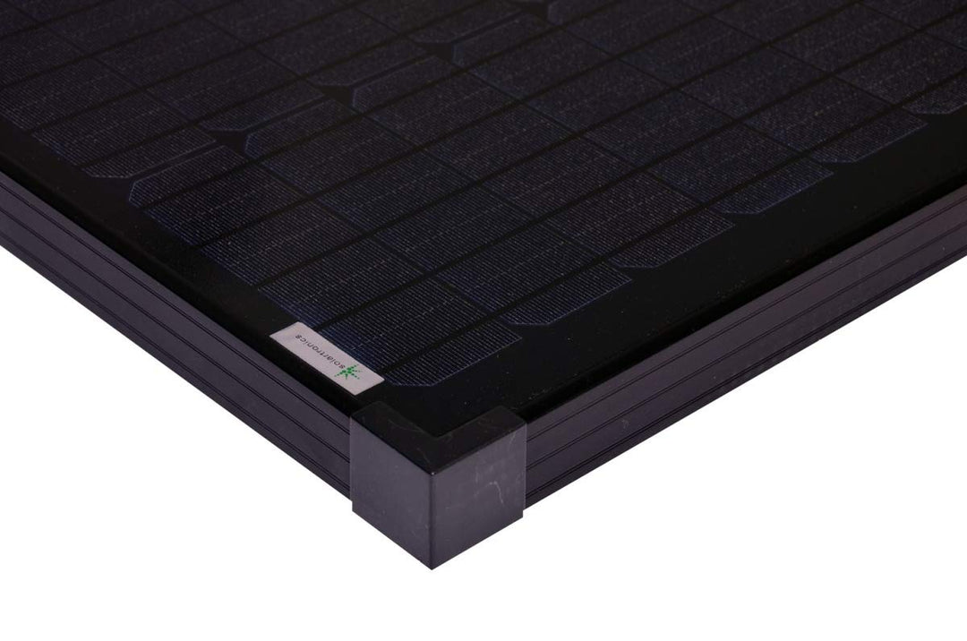 Solarmodul 50 Watt schwarz Mono Solarpanel Solarzelle 630x545x35 92084 Photovoltaik