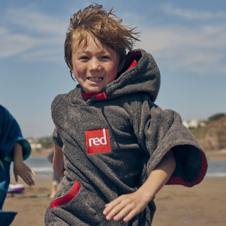 Red Paddle Co Unisex-Jugendliche Luxuriöser Frottee Bademantel, Schwarz, Für Kinder